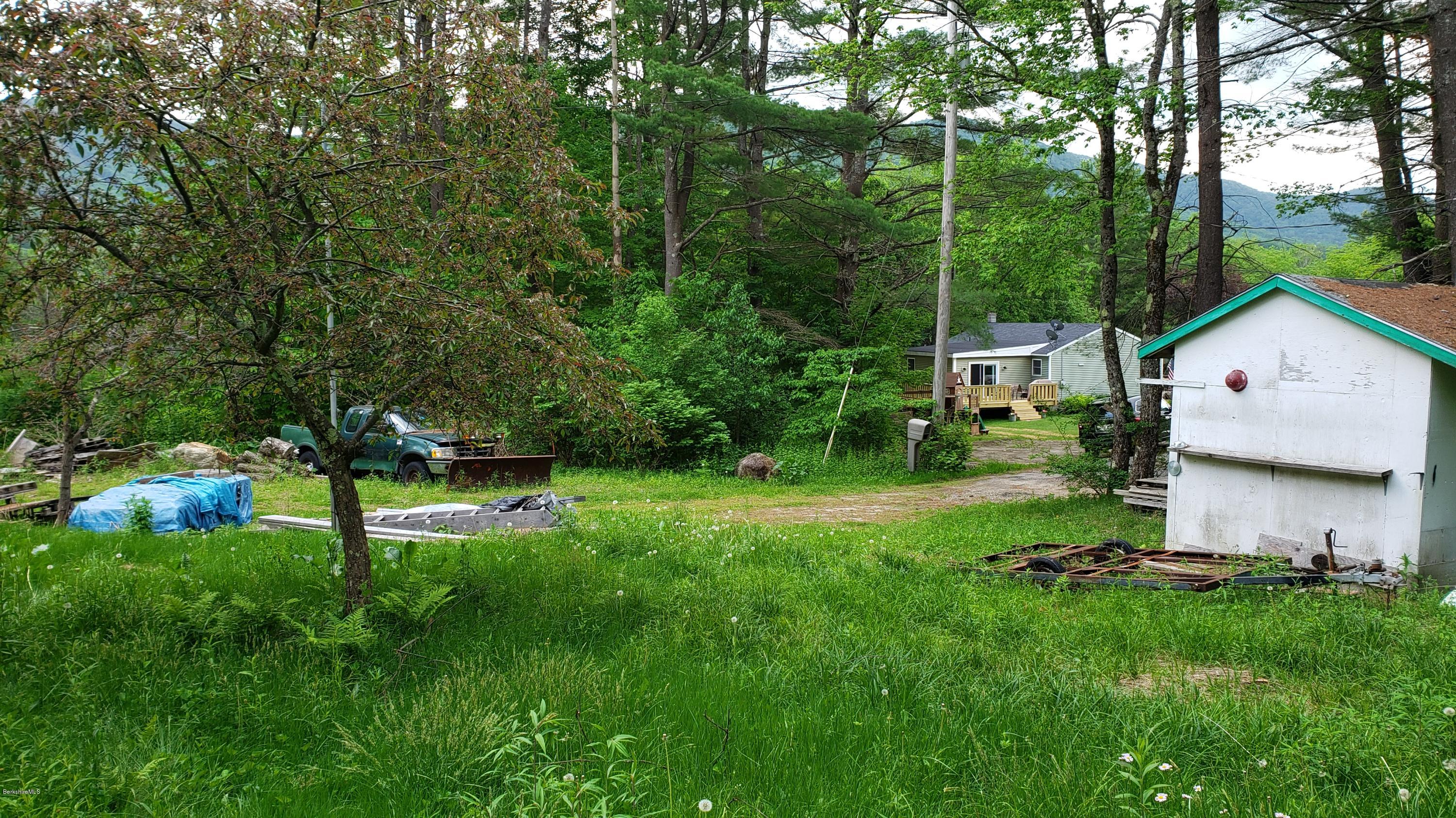 805 Lincoln Road Stamford, VT 05352 - Photo 3 of 13 a view of backyard with a barn and a large tree