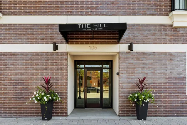 a view of a entryway door front of house