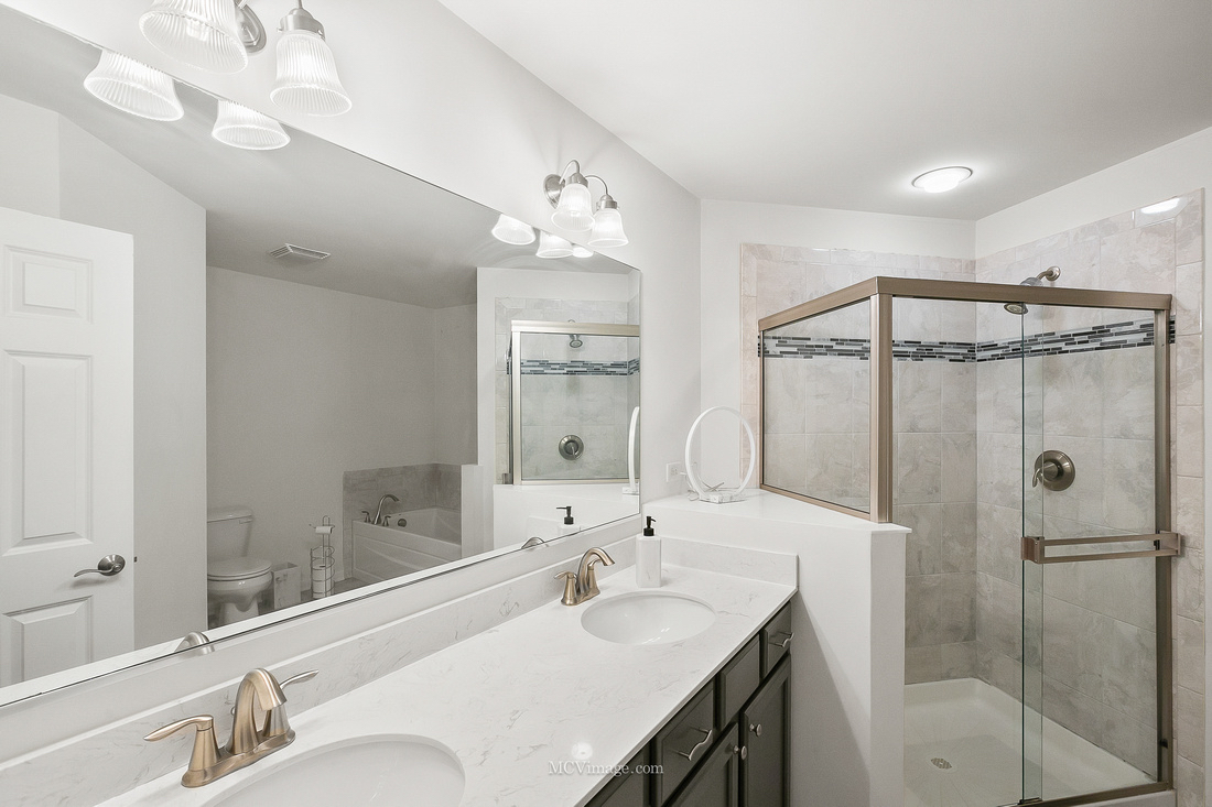 2967 Madison Drive Naperville, IL 60564 - Photo 13 of 24 a bathroom with a sink a toilet and shower