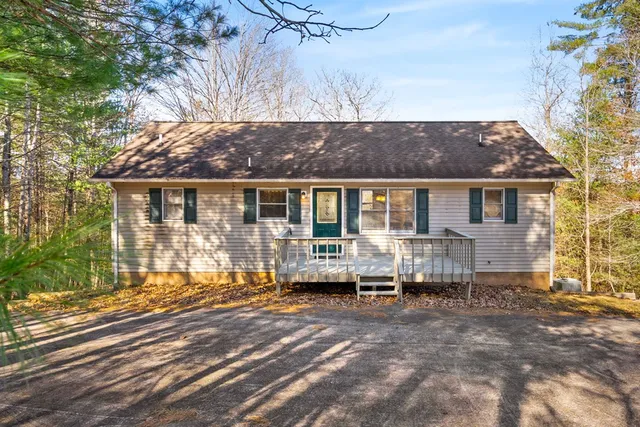 front view of house with a patio