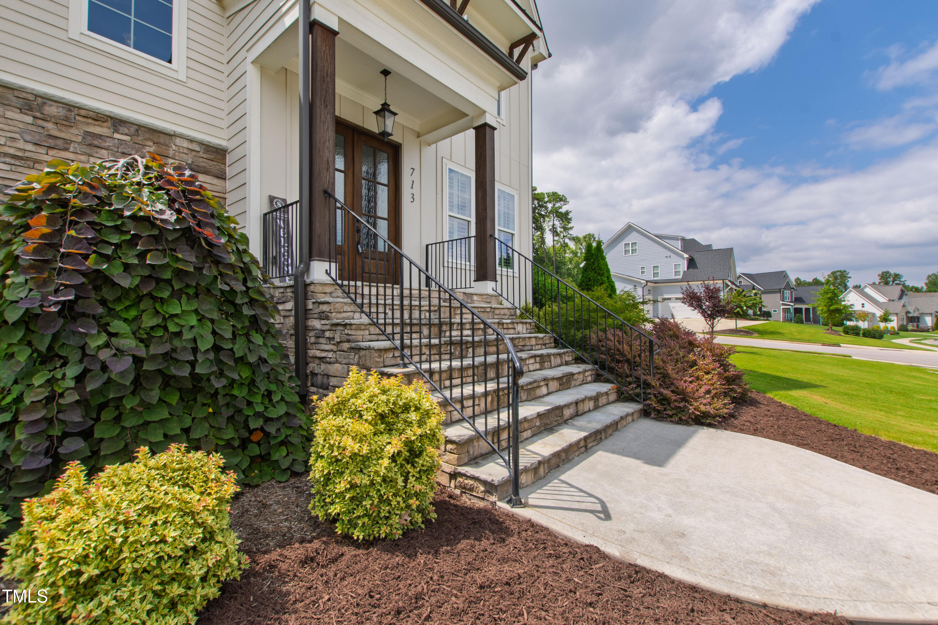 713 Brownwich Street Wake Forest, NC 27587 - Photo 70 of 78 a view of a house with a yard