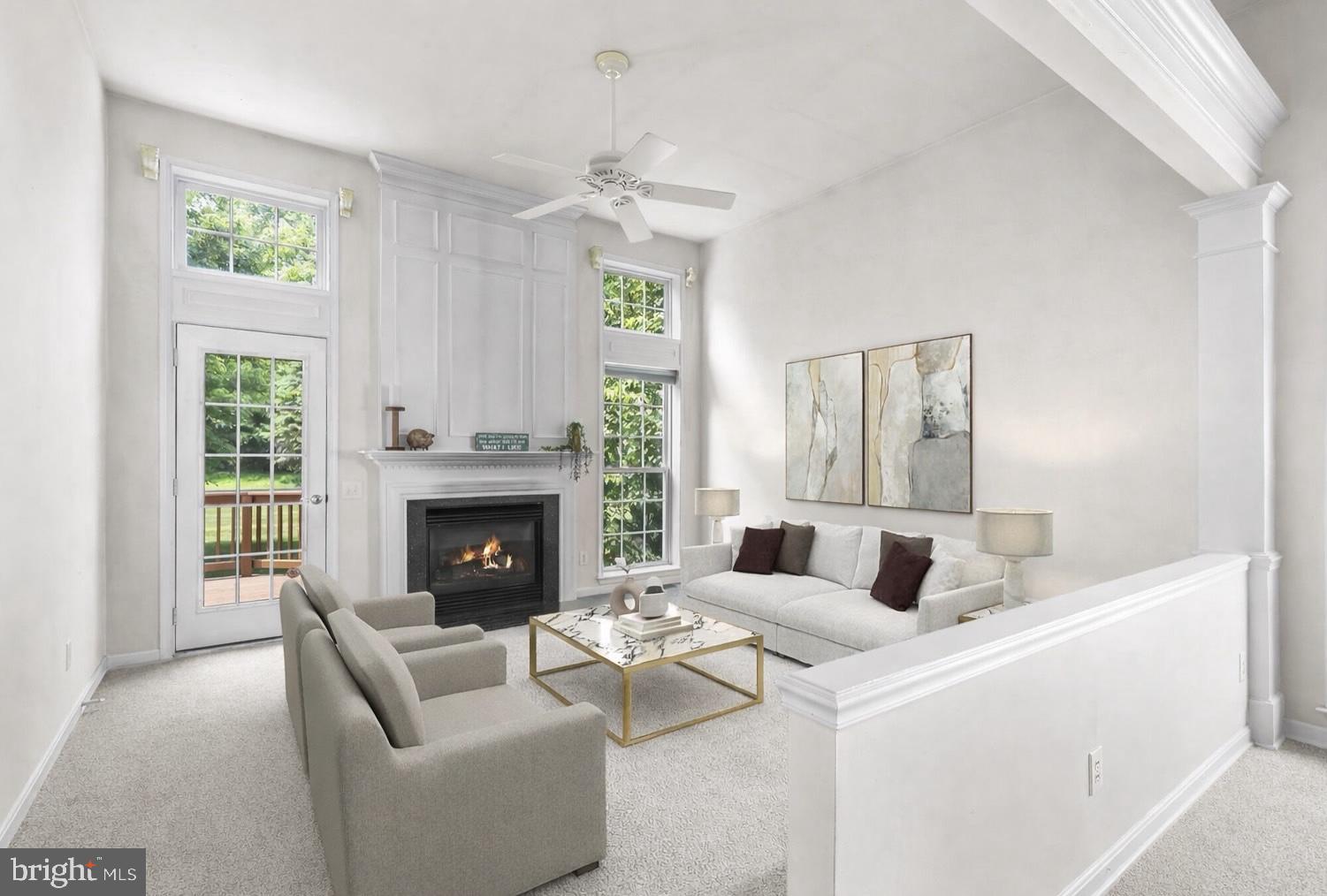 119 Violet Drive Kennett Square, PA 19348 - Photo 11 of 22 a living room with furniture and a fireplace