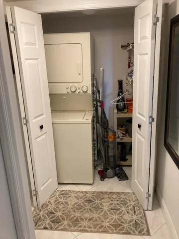 a view of a wooden bench in balcony