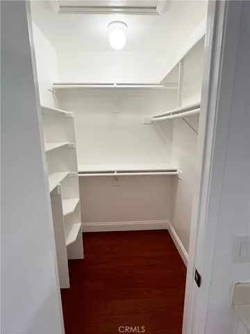 a close view of closet