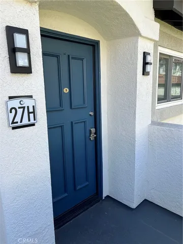 a view of front door