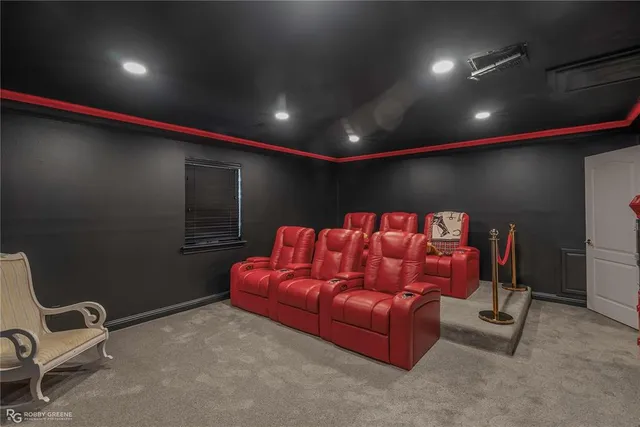 a room with furniture