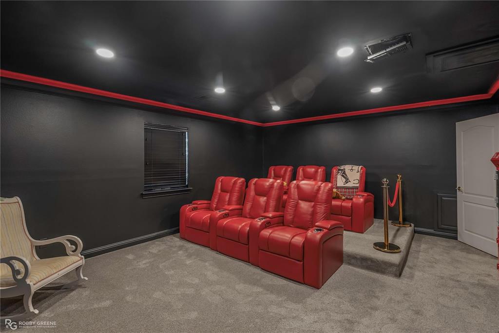 1171 Wemple Road Bossier City, LA 71111 - Photo 17 of 31 Carpeted home theater room featuring recessed lighting