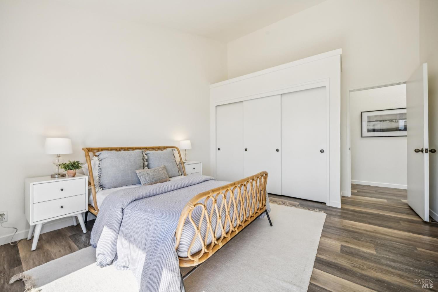 17523 Highway 1 Marshall, CA 94940 - Photo 28 of 72 a bedroom with a bed and a window