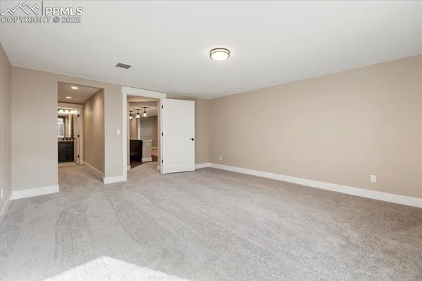 a view of an empty room