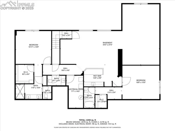 a picture of a floor plan