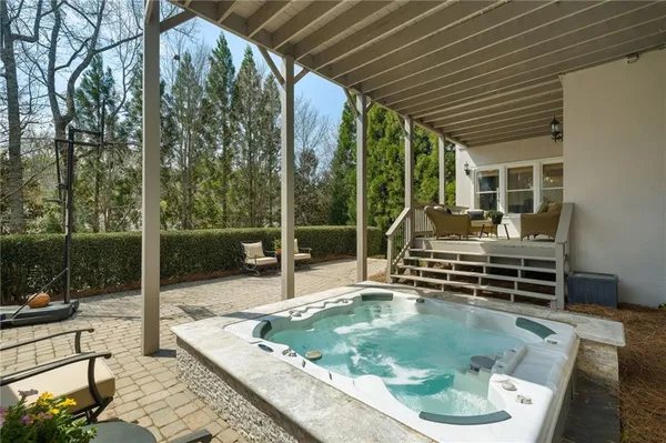 a view of a chairs with sitting area