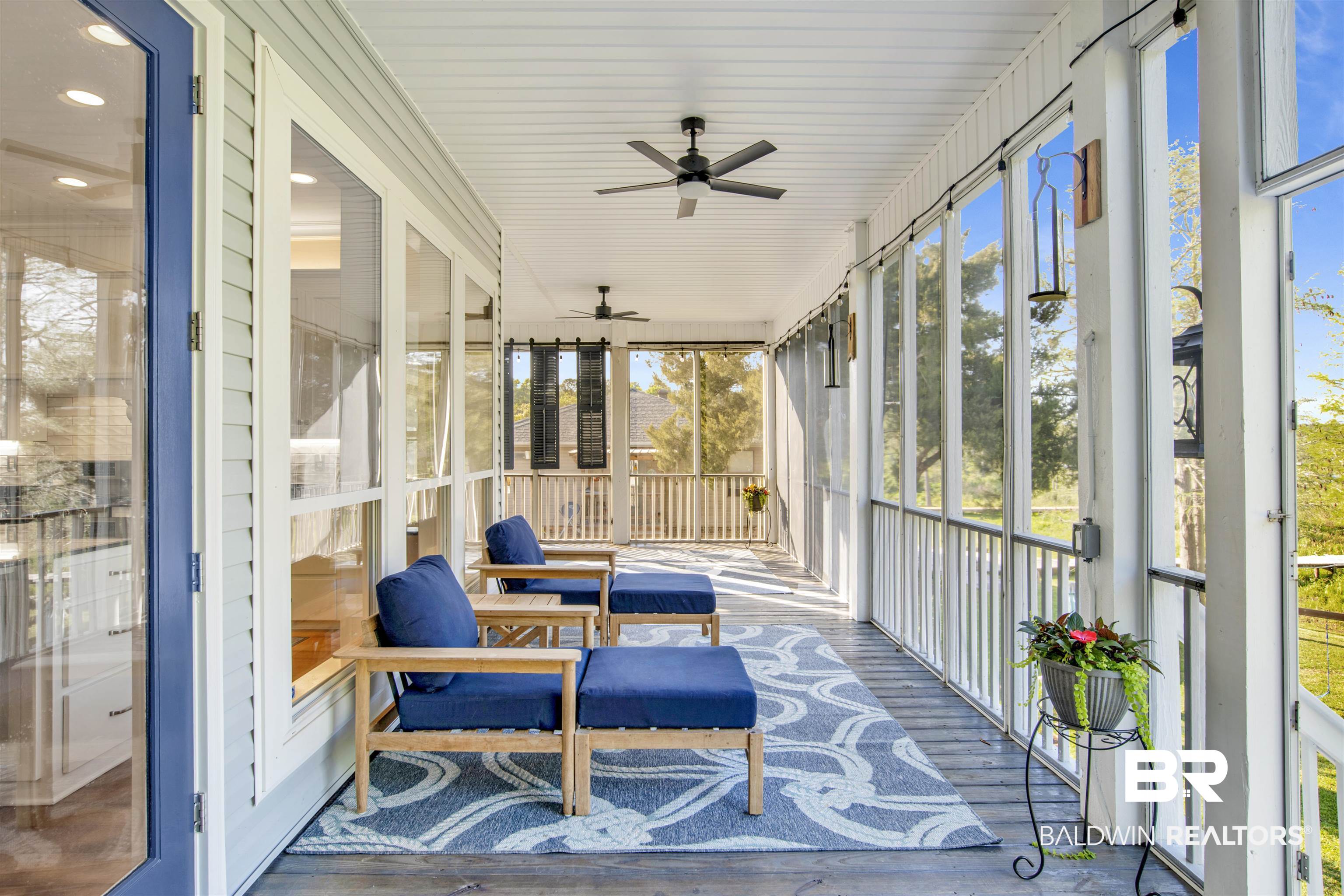 11463 Getchell Drive Theodore, AL 36582 - Photo 22 of 39 Sunroom / solarium with ceiling fan
