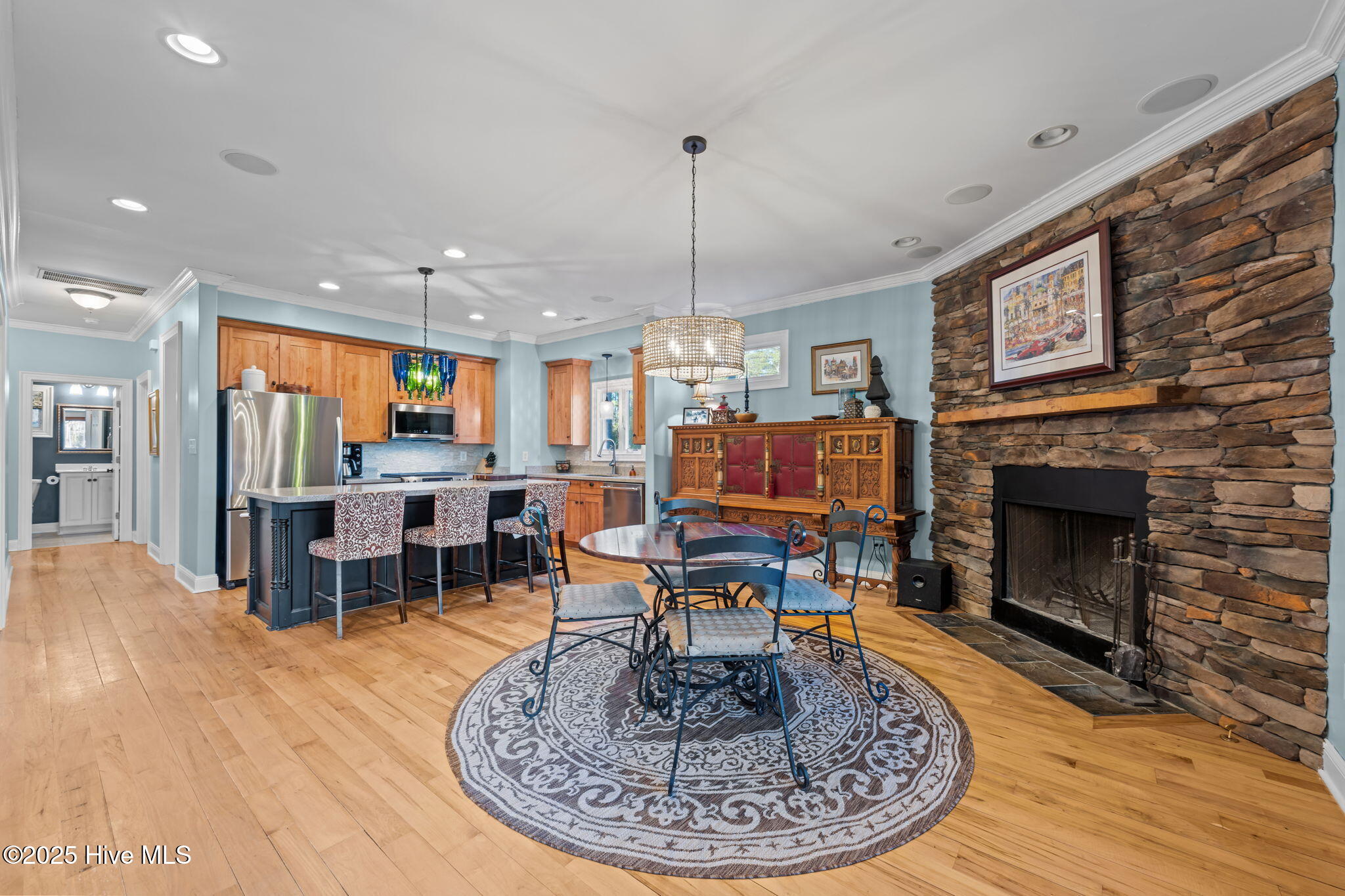 256 Spring Drive Aurora, NC 27806 - Photo 21 of 40 open kitchen and dining area