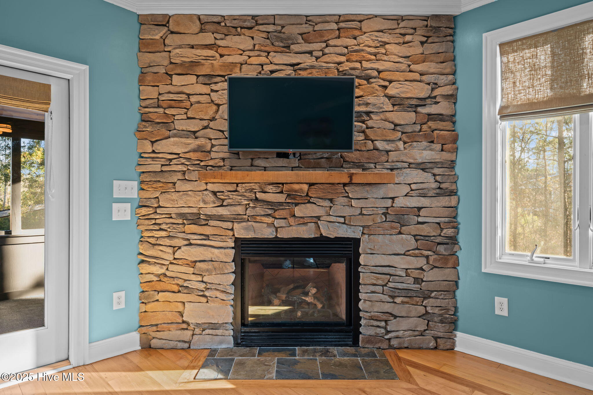 256 Spring Drive Aurora, NC 27806 - Photo 5 of 40 Gas fireplace in the primary bedroom