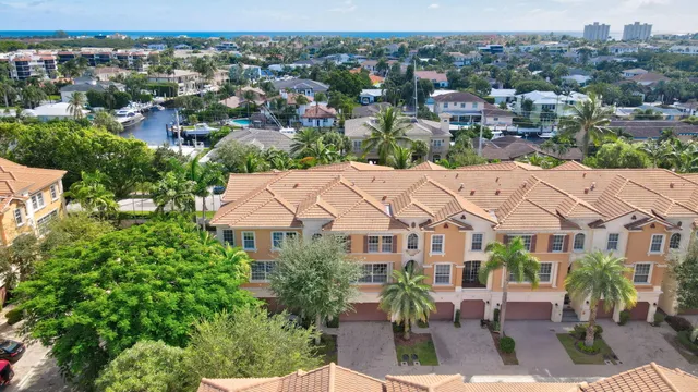 an aerial view of multiple house