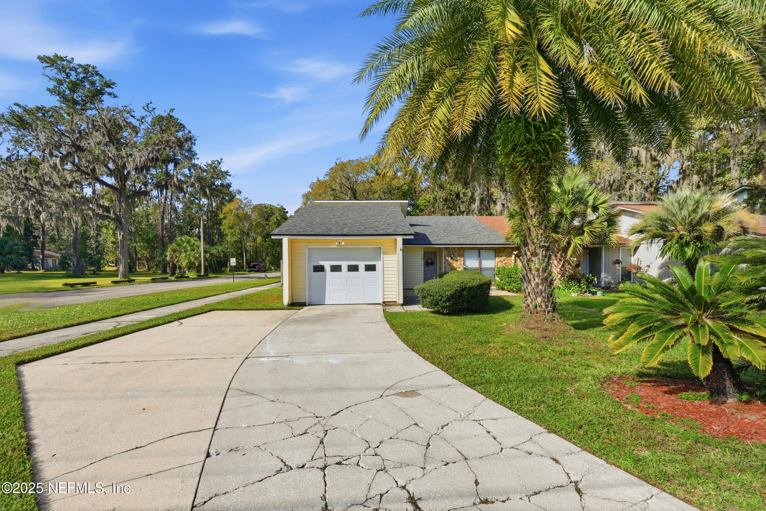 760 Plainfield Avenue Orange Park, FL 32073 - Photo 14 of 38 a front view of a house with a yard and trees