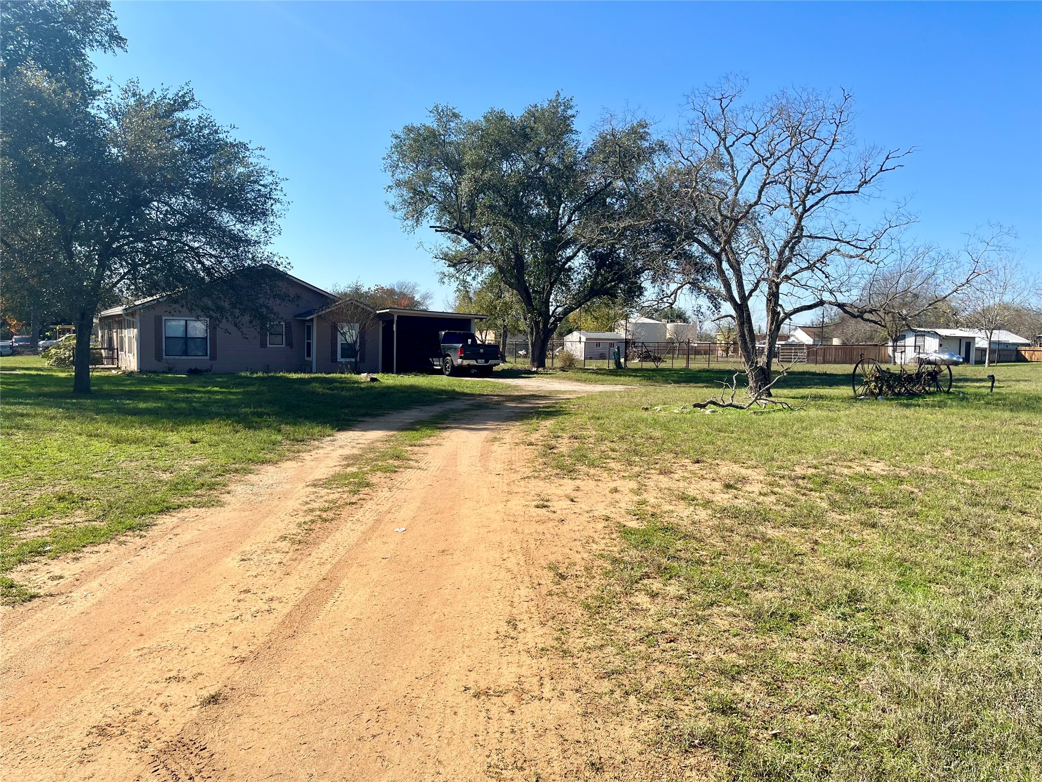 307 5th Street Sutherland Springs, TX 78161 - Photo 9 of 17 a view of a patio with a yard