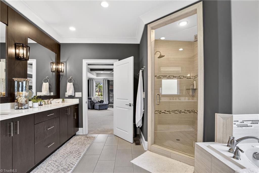 6634 Linville Ridge Drive Oak Ridge, NC 27310 - Photo 30 of 50 Spa grade dual head walk-in shower