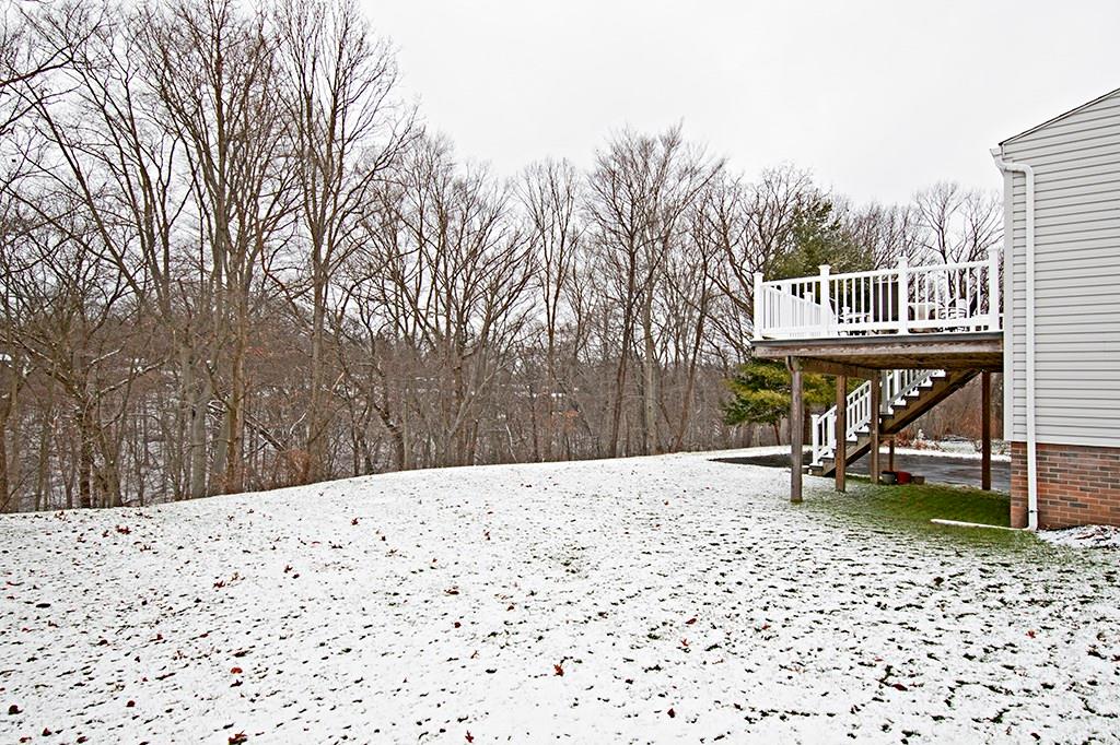 454 Partridge Run Road Gibsonia, PA 15044 - Photo 15 of 17 Wooded back yard and Trex deck with vinyl railings