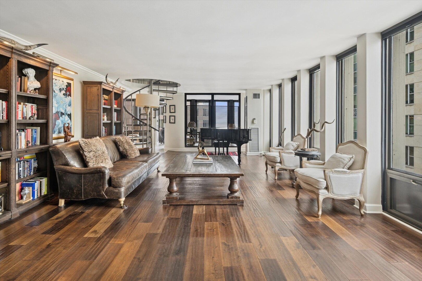 100 East Walton Street, Unit 41DE Chicago, IL 60611 - Photo 3 of 35 a living room with furniture and a rug