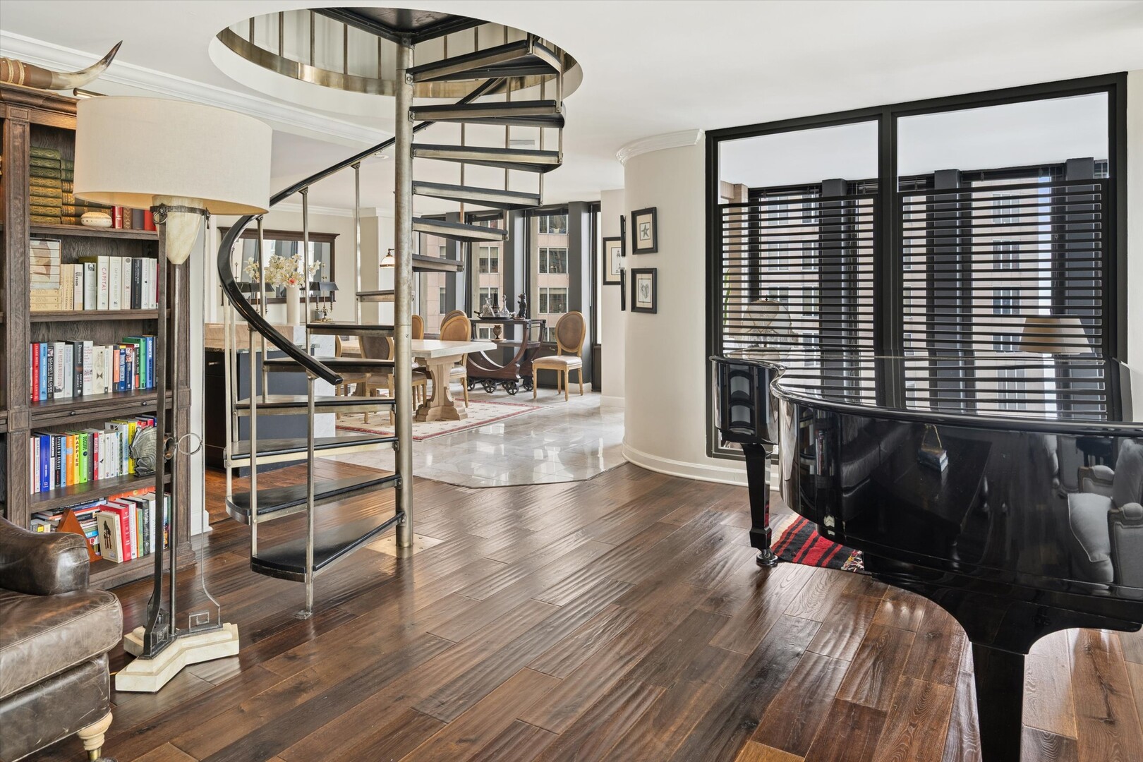 100 East Walton Street, Unit 41DE Chicago, IL 60611 - Photo 5 of 35 a view of entryway and hall with wooden floor