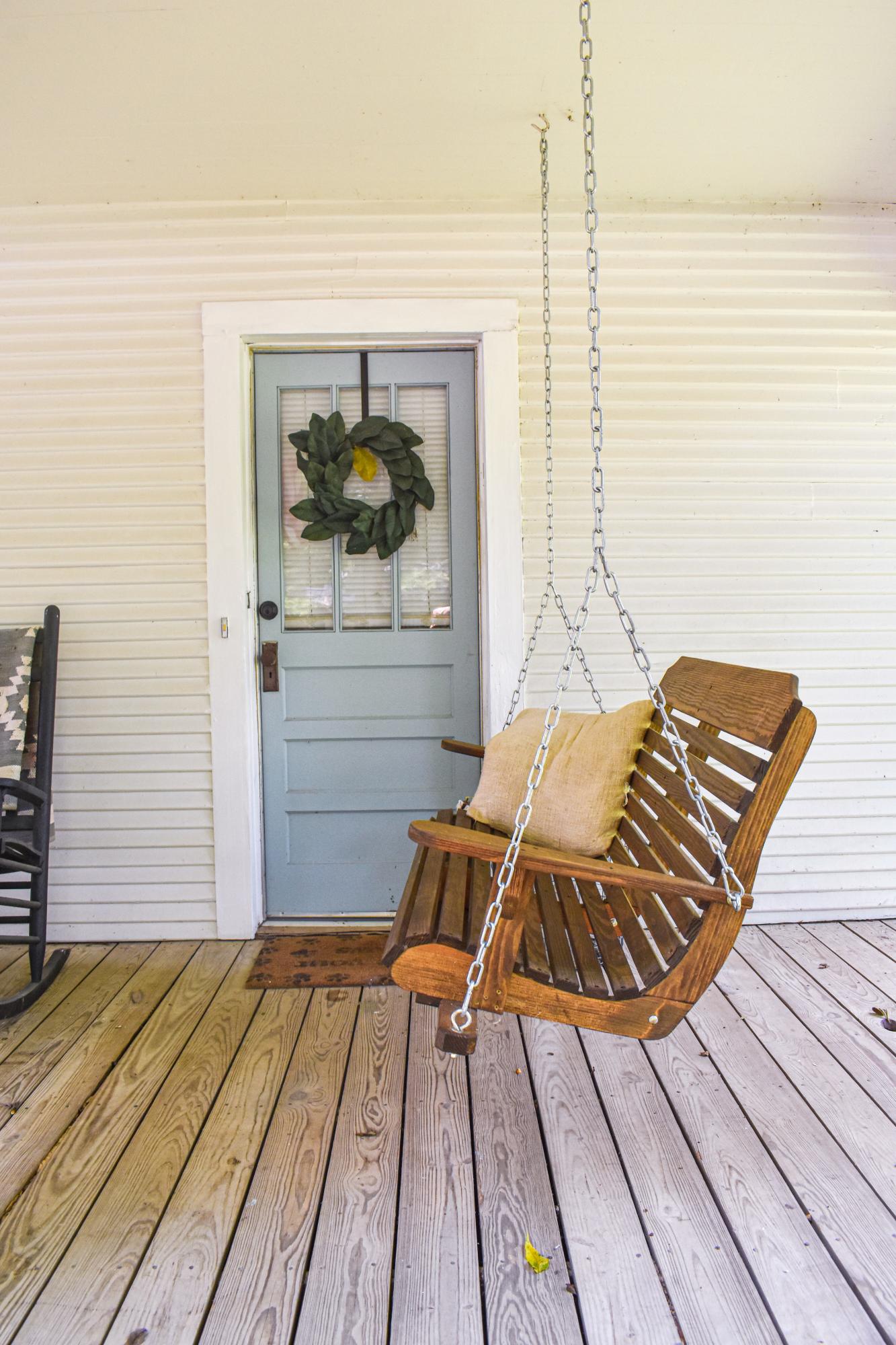 2308 HIghway 95 Front porch swing