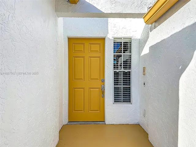 a view of front door