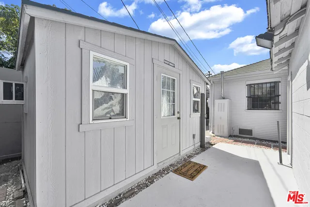 a view of a house with a patio