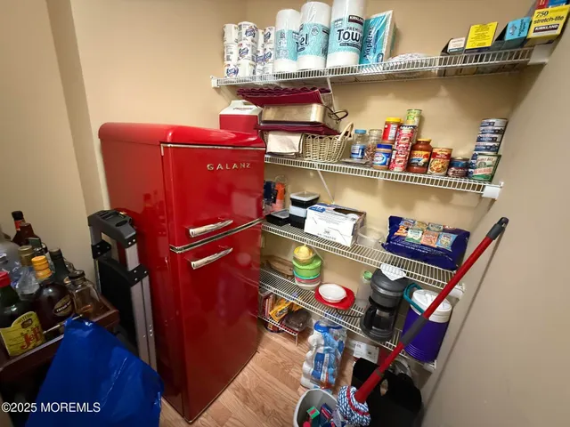 a room with storage and utility