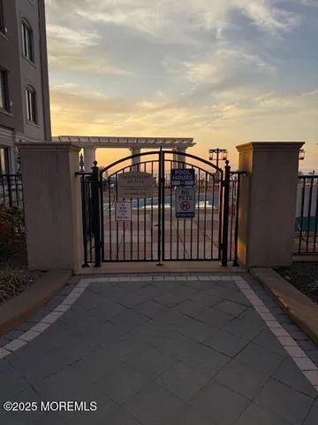 a view of a building from the street