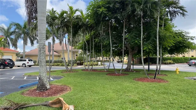 a park with lots of swings and green space