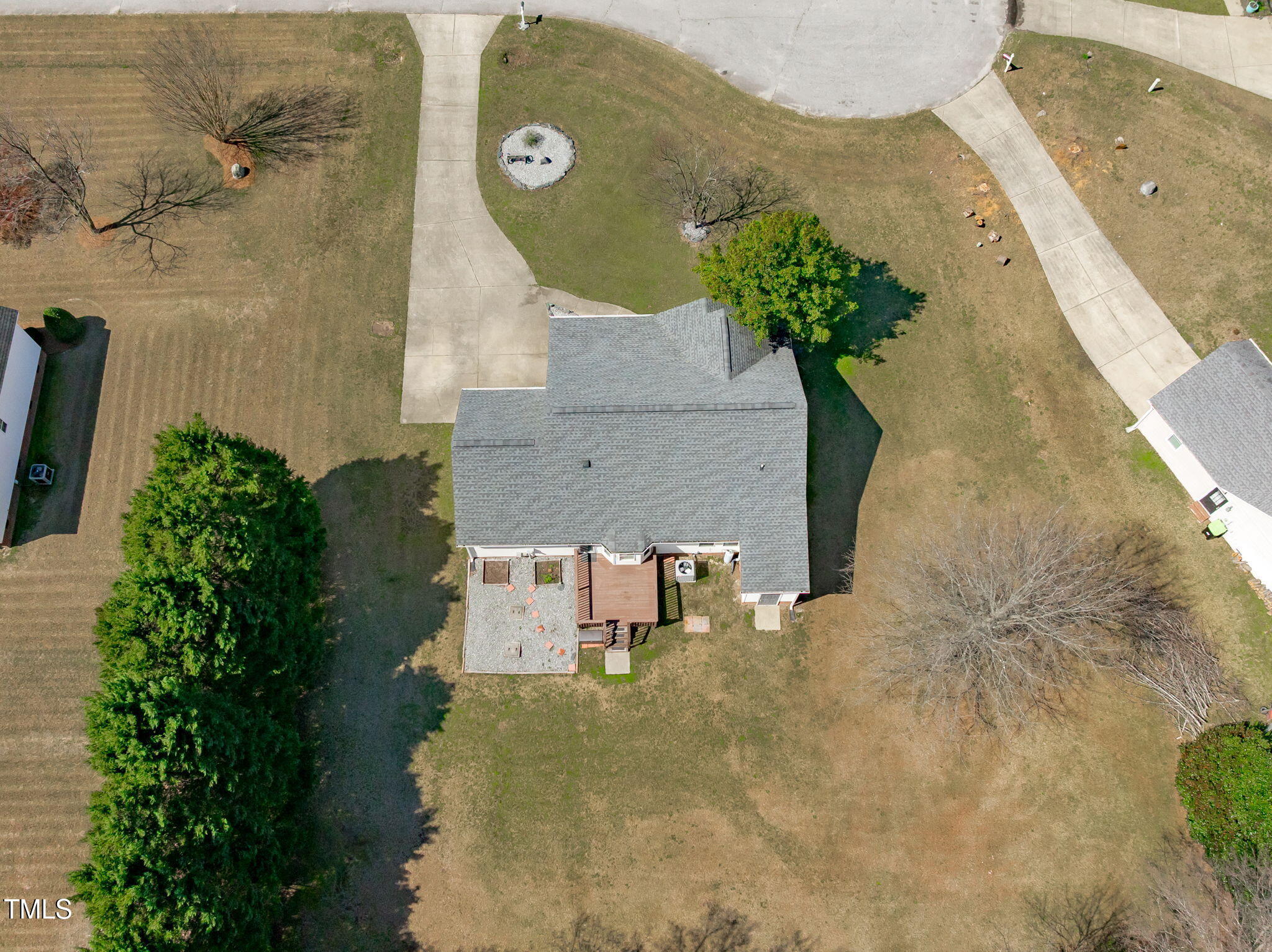 7905 Willow Croft Drive Willow Spring, NC 27592 - Photo 24 of 26 an aerial view of a house with a swimming pool