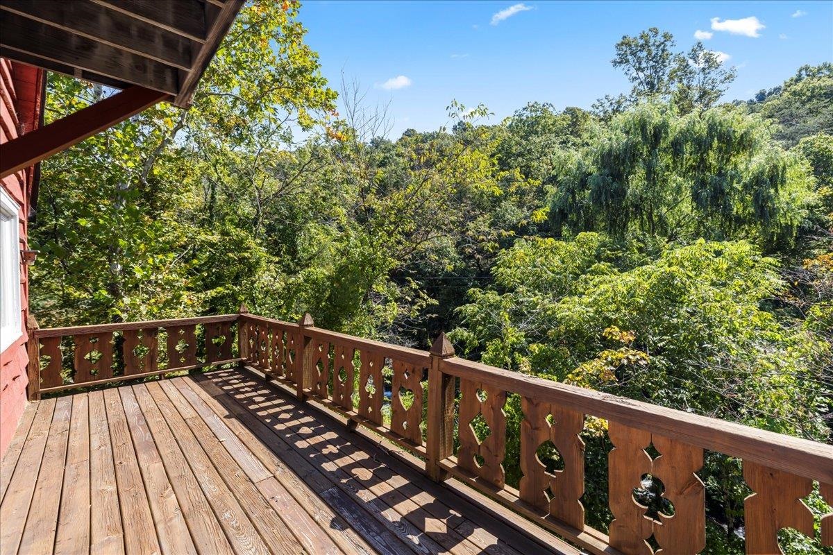 6602 Middlebrook Road Raphine, VA 24472 - Photo 24 of 68 a view of balcony with wooden floor