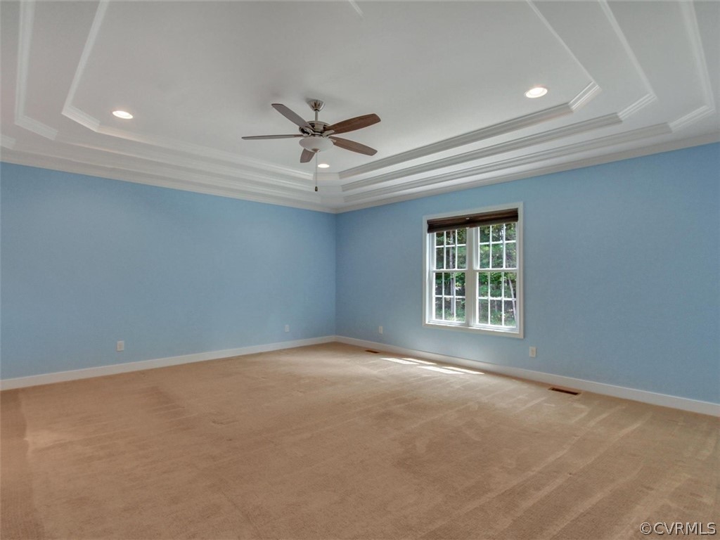 4720 Powhatan Lakes Road Powhatan, VA 23139 - Photo 20 of 35 Main Bedroom with tiered-ceiling, large walk-in c