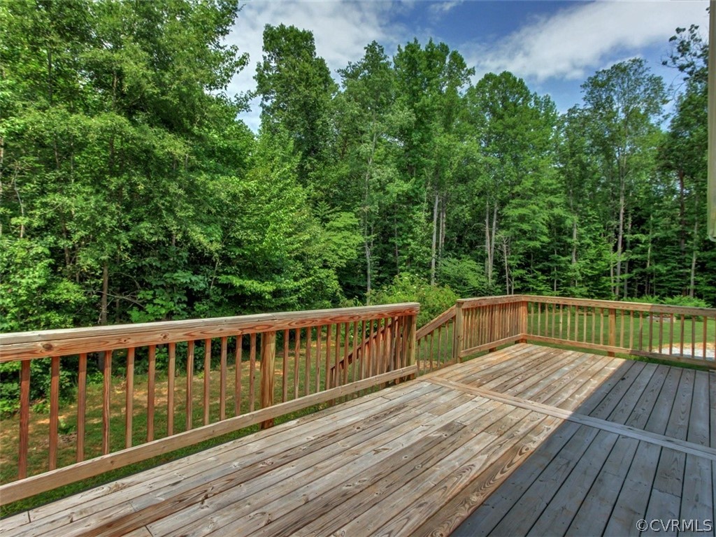 4720 Powhatan Lakes Road Powhatan, VA 23139 - Photo 28 of 35 Expansive back deck overlooking the backyard