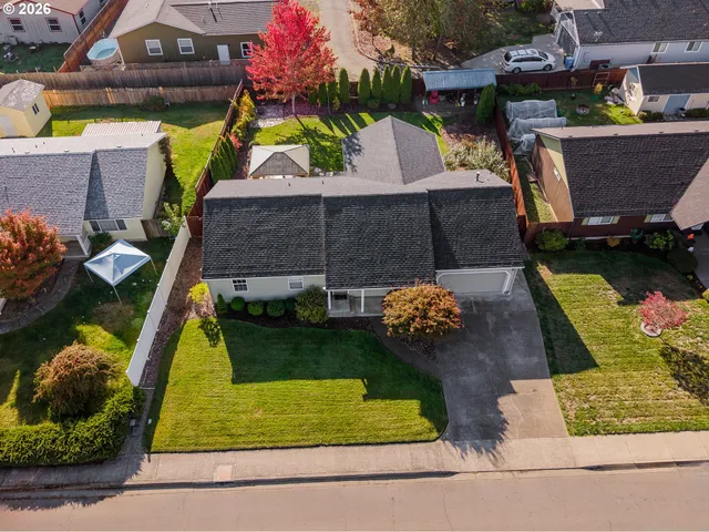 a view of a house with a swimming pool