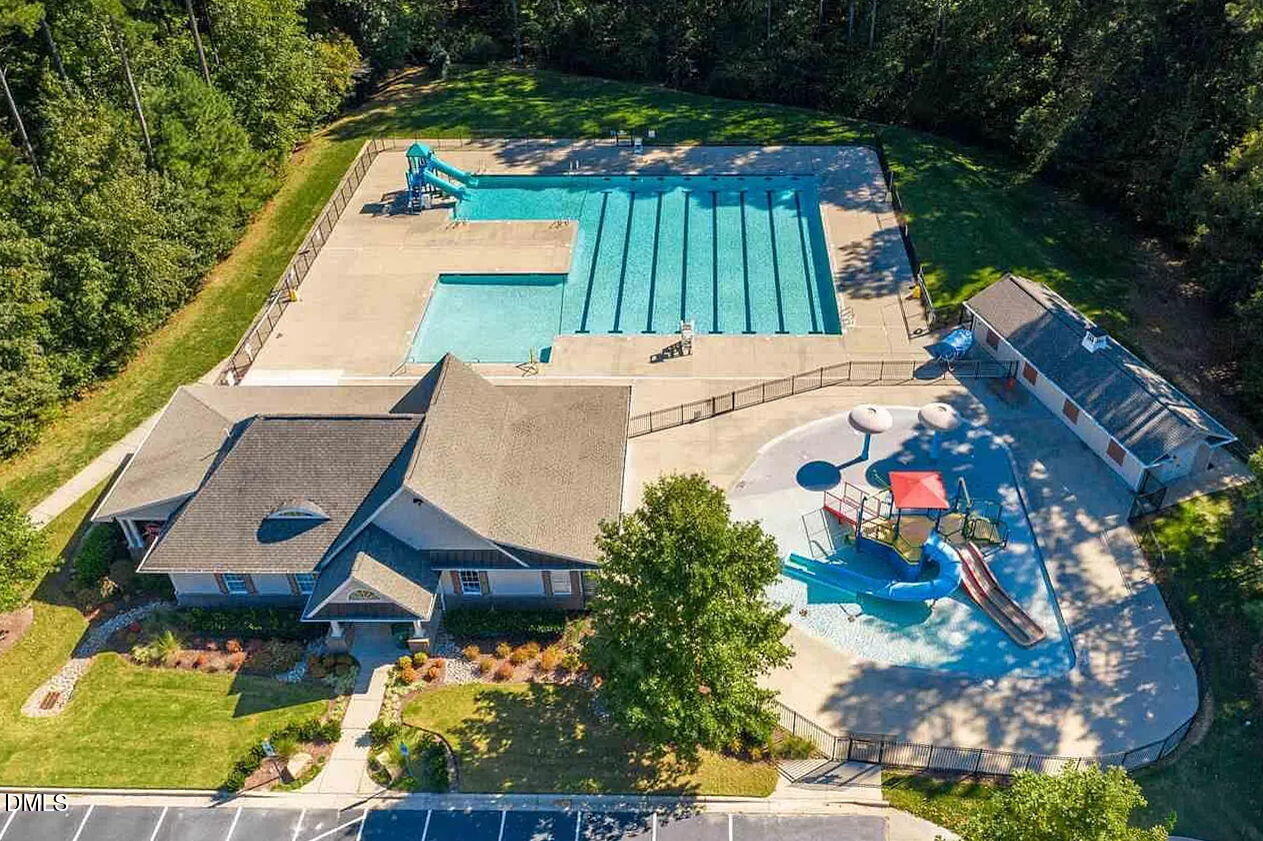 7320 Bedford Ridge Drive Apex, NC 27539 - Photo 59 of 64 an aerial view of a house