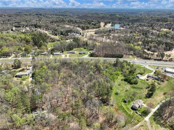 an aerial view of residential house with outdoor space