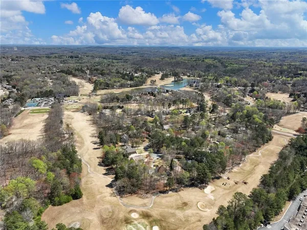 an aerial view of multiple house