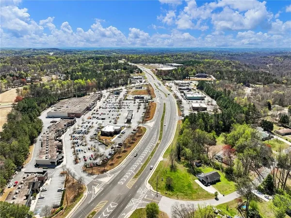 a view of a yard with an outdoor space