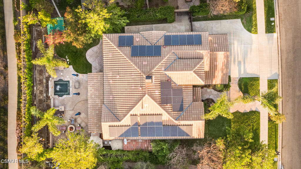 5019 Corral Street Simi Valley, CA 93063 - Photo 43 of 50 a aerial view of a house with a yard