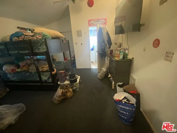 a room with gym equipment