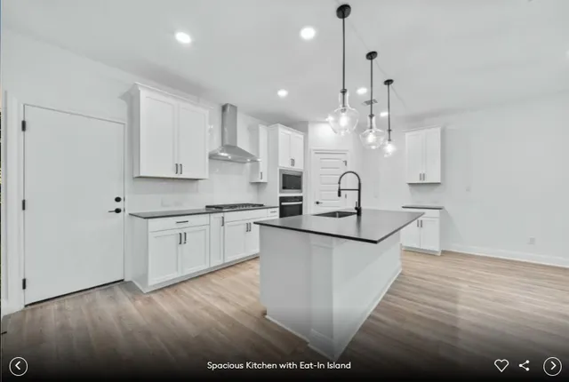 a view of an empty room