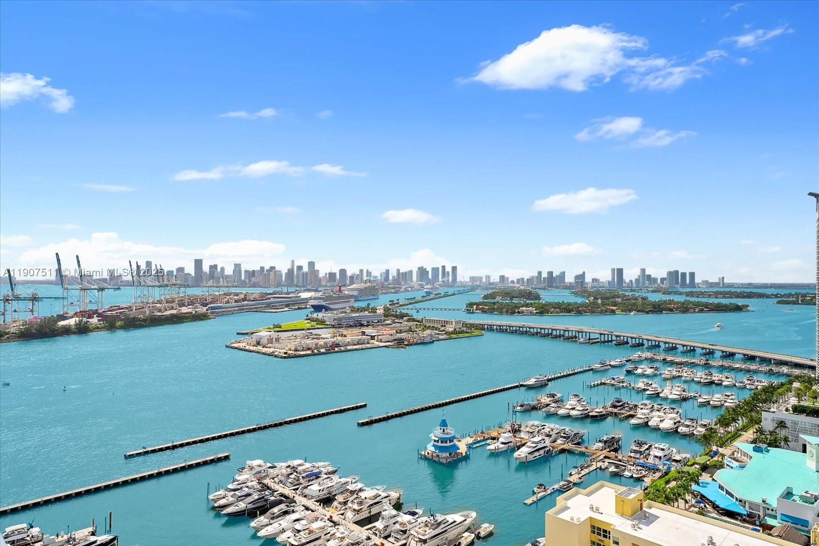 90 Alton Road, Unit 2911 Miami Beach, FL 33139 - Photo 26 of 39 an aerial view of a city