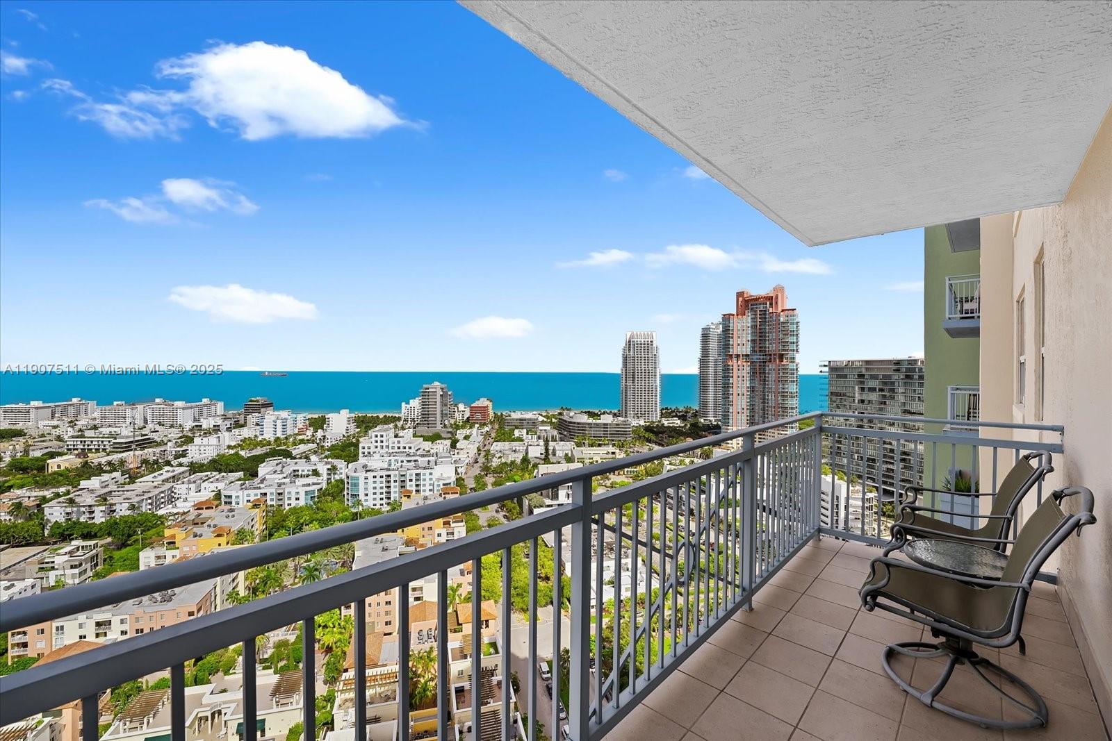 90 Alton Road, Unit 2911 Miami Beach, FL 33139 - Photo 3 of 39 a view of a city from a balcony