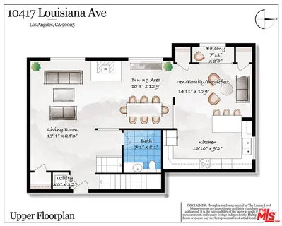 $1,389,000 | 10417 Louisiana Avenue, Unit PH4, Los Angeles, CA 90025