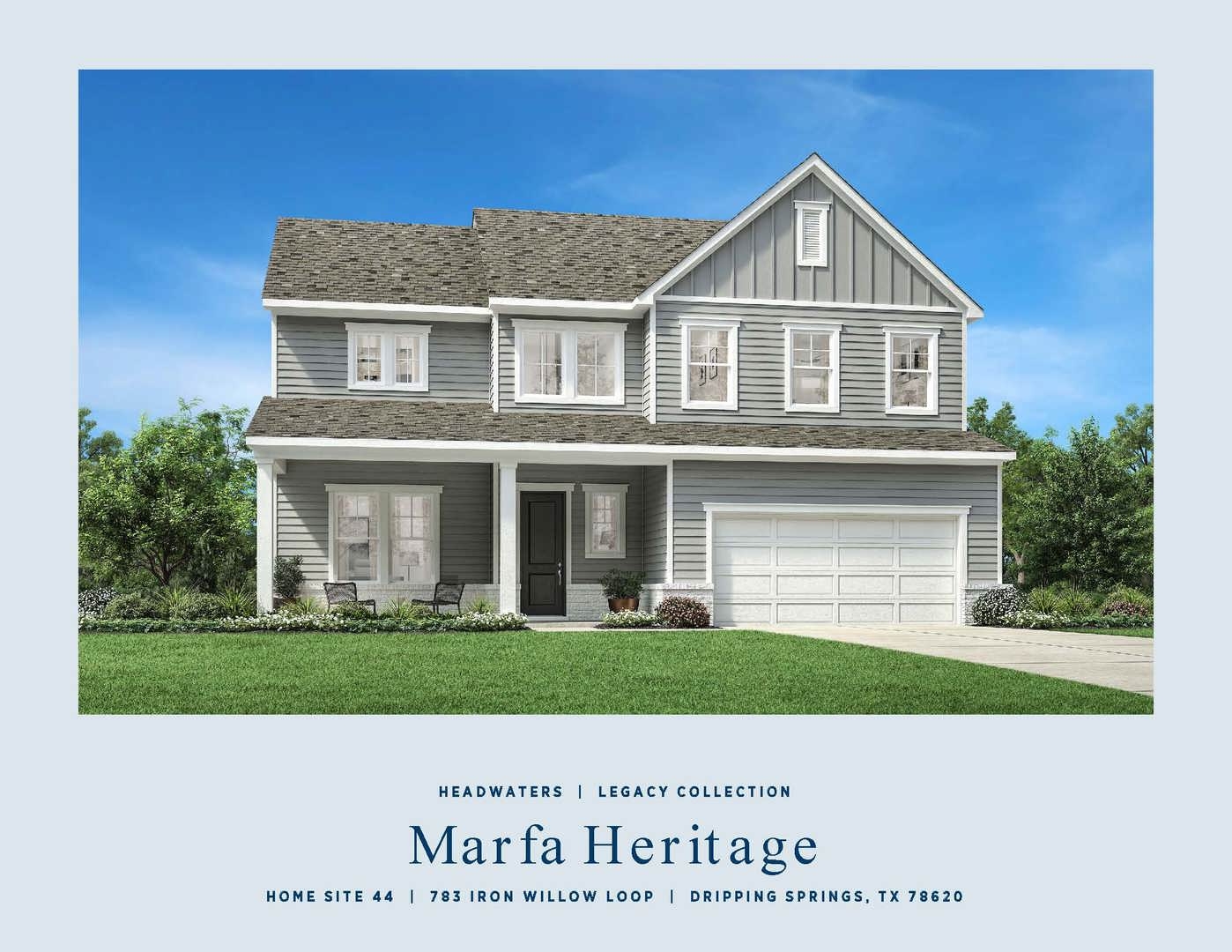 783 Iron Willow Loop Dripping Springs, TX 78620 - Photo 2 of 28 a black and white house with a yard