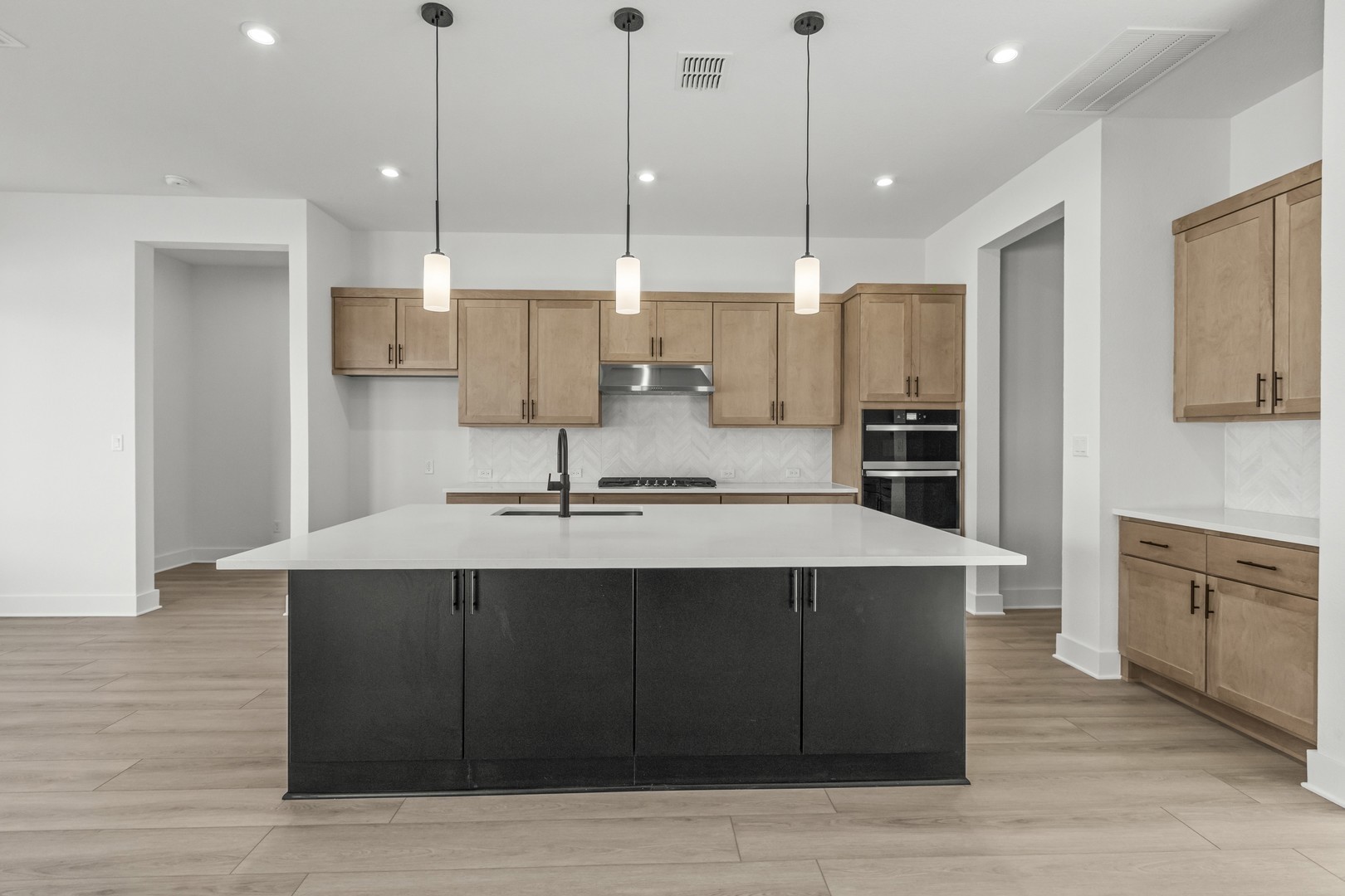 783 Iron Willow Loop Dripping Springs, TX 78620 - Photo 10 of 28 a large kitchen with kitchen island a sink stainless steel appliances and cabinets