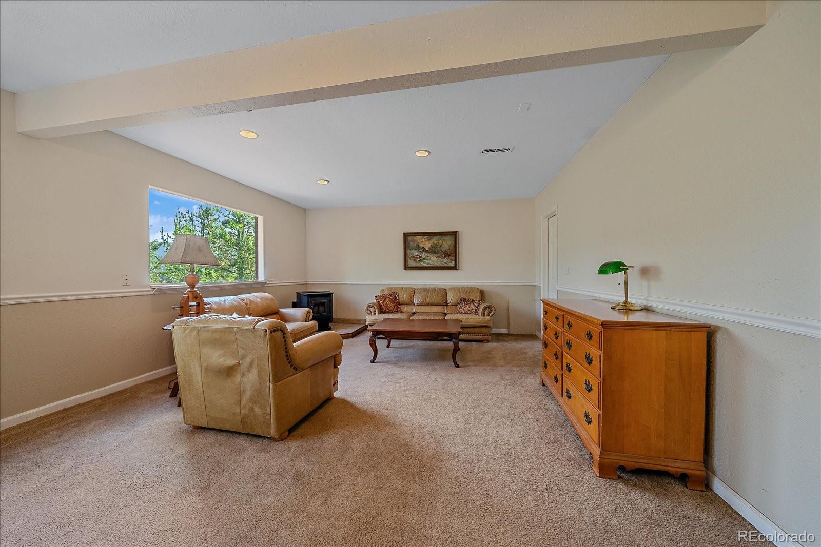 153 Wise Road Bailey, CO 80421 - Photo 18 of 38 a living room with furniture and a window