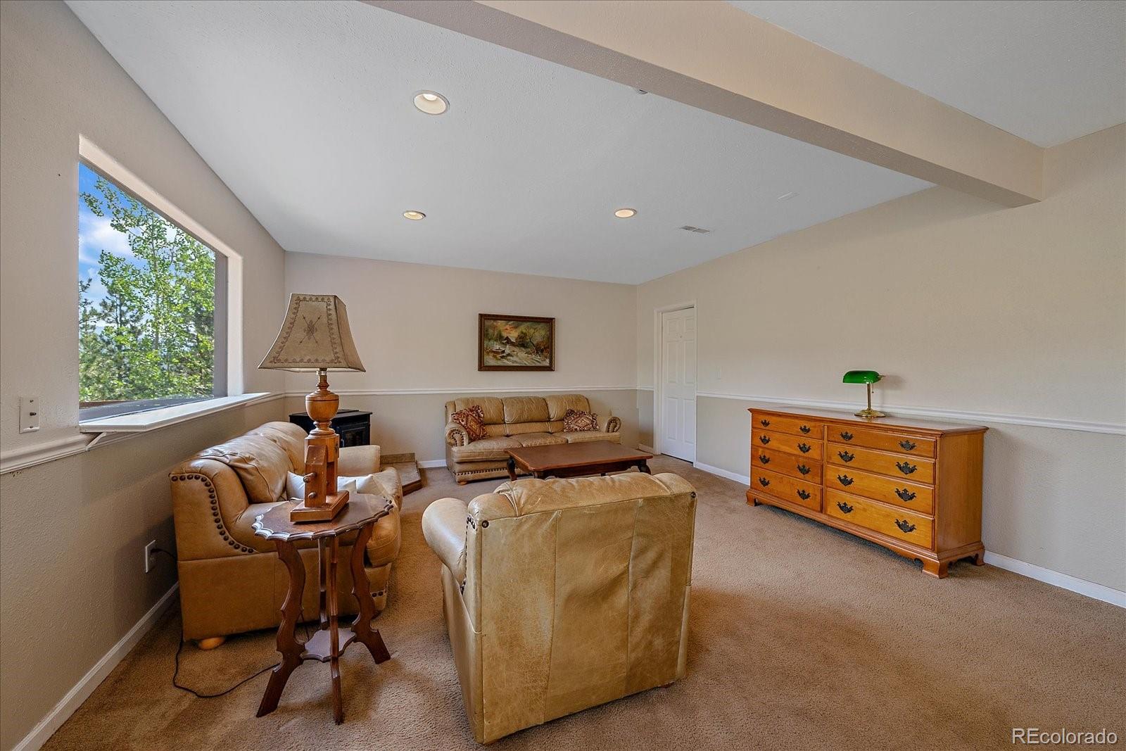 153 Wise Road Bailey, CO 80421 - Photo 19 of 38 a living room with furniture and a window